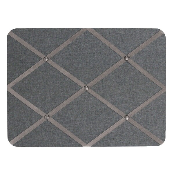 Slim Enclosed Corkboard, 36"x48", Bronze Alum Frame/Medium Grey